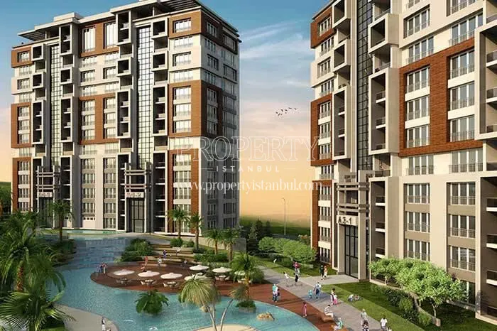 The landscape areas in Mavera Basaksehir