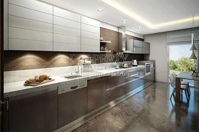 One of the kitchens in Mavera Basaksehir