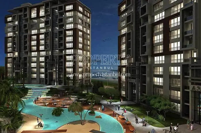 The landscape of the Mavera Basaksehir compound