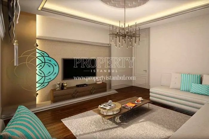 White corner sofa in Mavera Saraylari