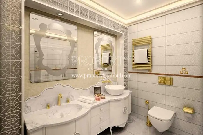 One of the bathrooms in Mavera Saraylari