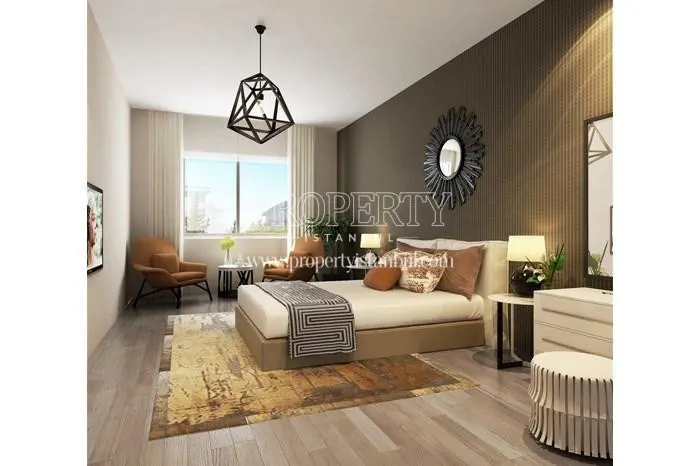 One of the bedrooms in the Merdivenkoy Butik 52 project