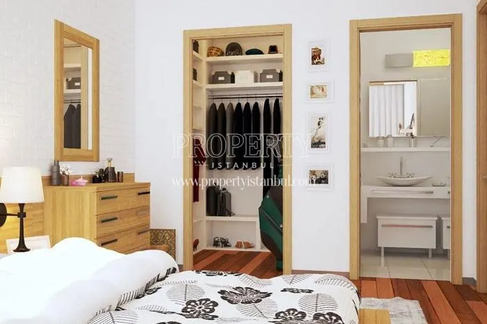 The master bedroom with a bathroom and dressing room in Mega 103 Hane