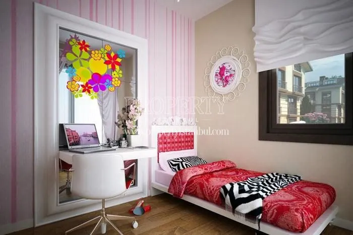 Small bedroom in Merkez Zekeriyakoy villas