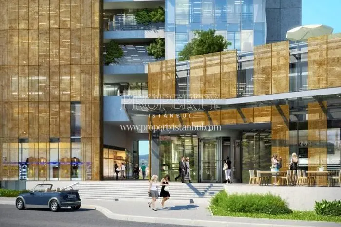 The entrance of Mermerler Plaza