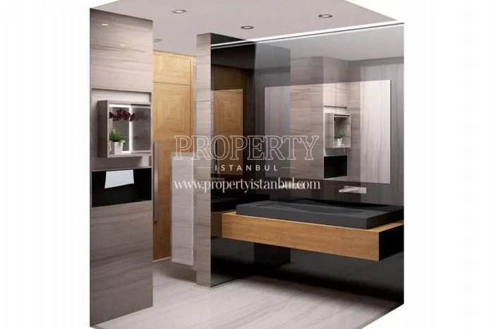 One of the bathrooms in Mermerler Plaza