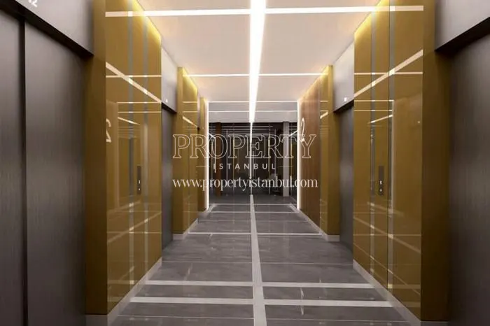 The elevators in Mermerler Plaza