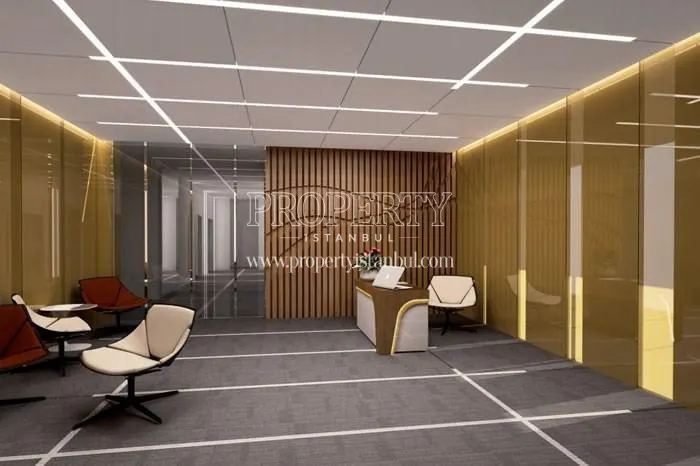 The reception of the office in Mermerler Plaza