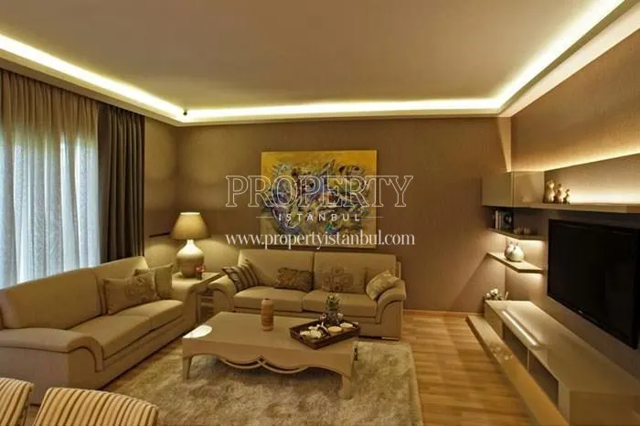 White furnished living room in Metropark