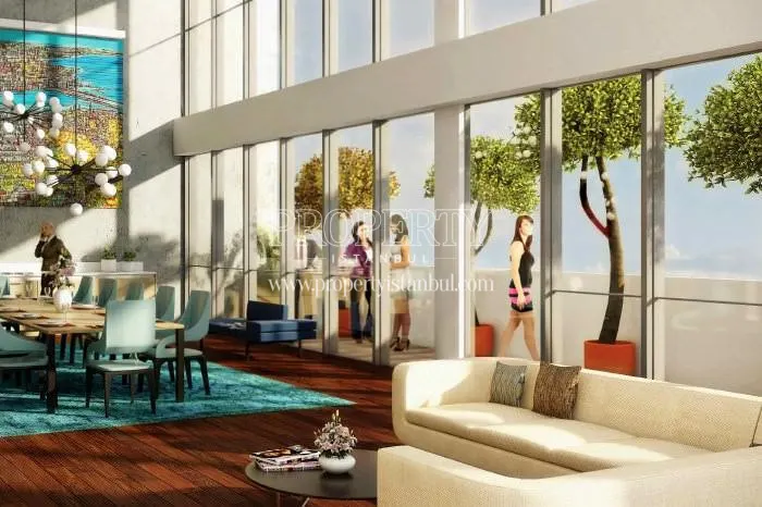 The lobby of the Metsan Nexus building