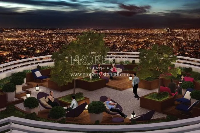 The viewing terrace on the Metsan Nexus building's roof