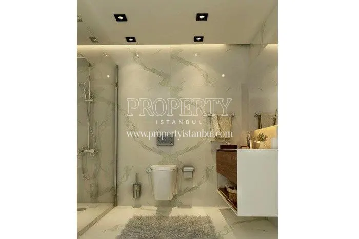One of the bathrooms in Mevsim Istanbul