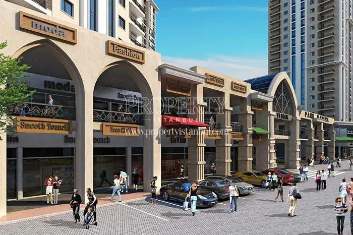 The parking lot in front of Meydan Dukkanlari