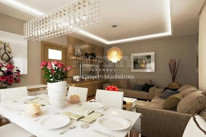 One of the living rooms in Mihenk Rezidans
