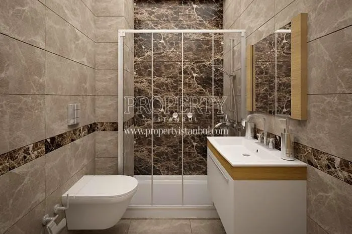 One of the bathrooms in Mihenk Rezidans