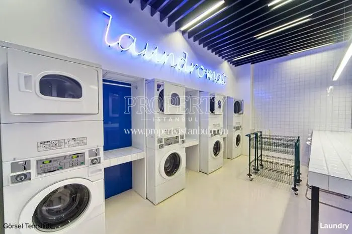 Laundry room in the Mint Kagithane building