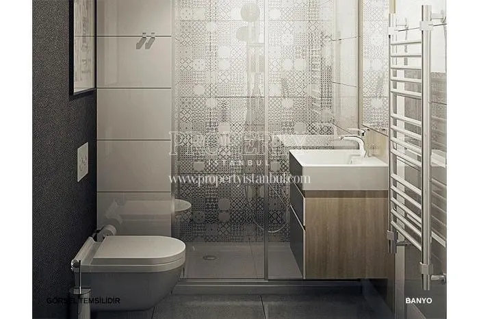 One of the bathrooms in Mint Kagithane
