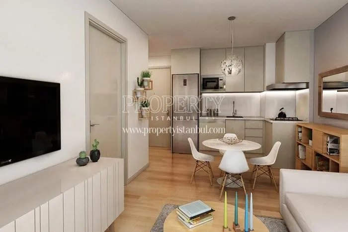 Small open kitchen and living room in Mint Sisli
