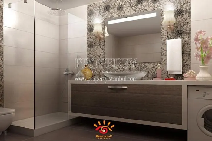 One of the bathrooms in Mira Kurtkoy