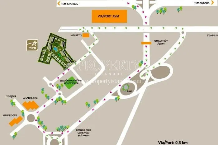 The location of Mira Kurtkoy