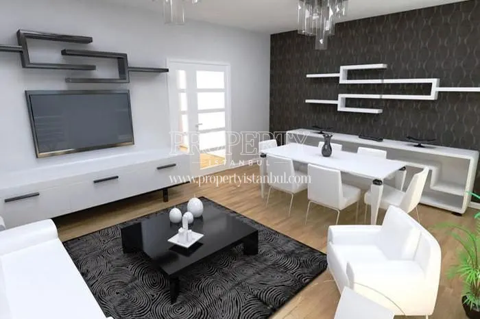 A living room in Moda Adalar
