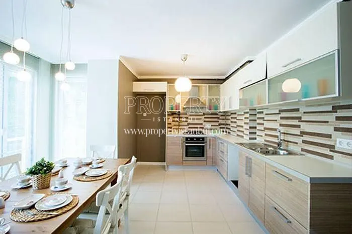 A kitchen in Modakent Cekmekoy