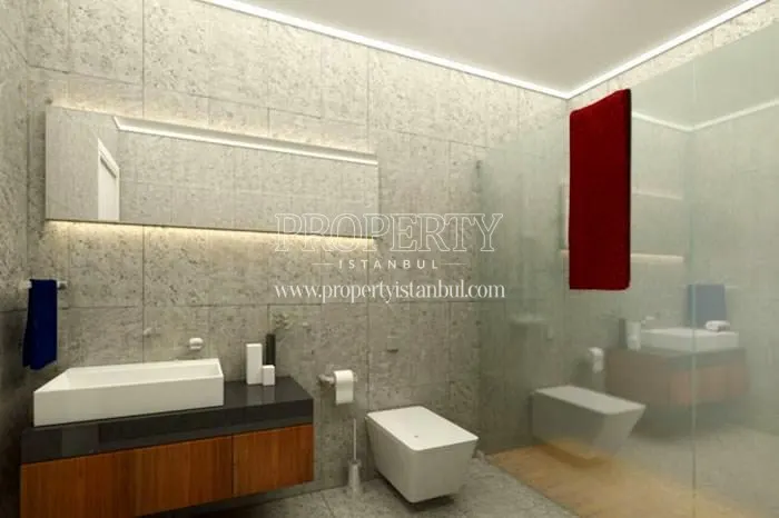 One of the bathrooms in Modernista