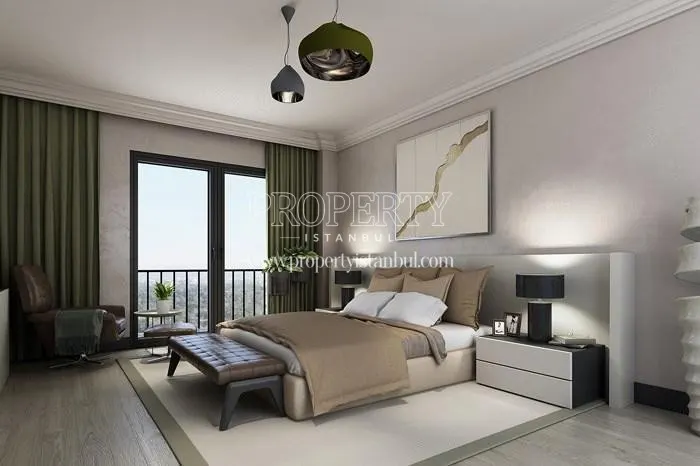 One of the bedrooms in Modoglu Park Pendik