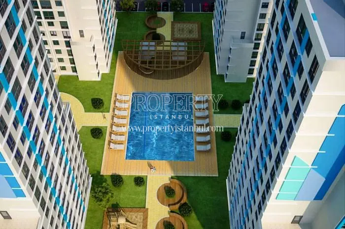 The panoramic view of the NCity Esenyurt compound