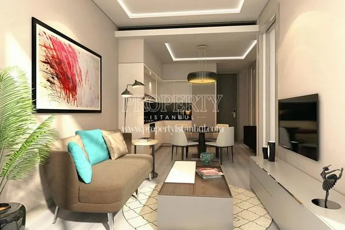 Small living room of the NG Residence sample apartment