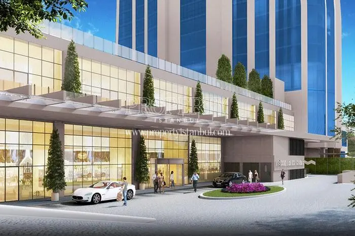 The entrance of the shopping mall in NG Residence