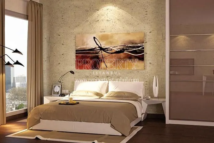 One of the master bedrooms in NLogo Istanbul