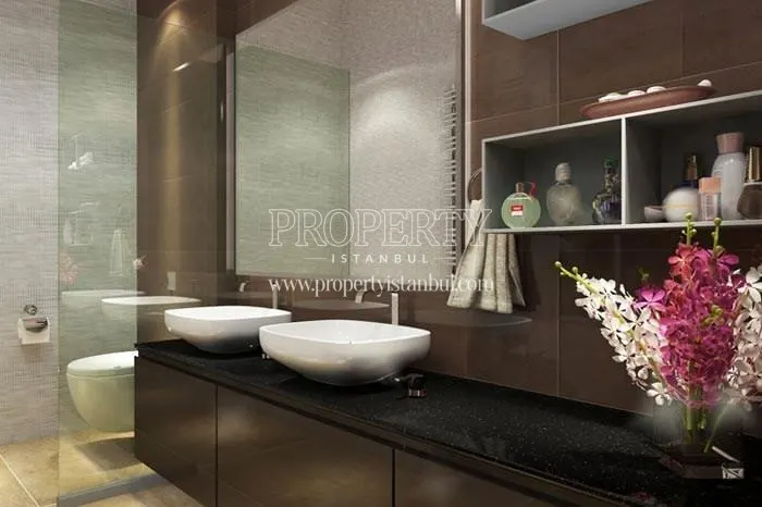 A bathroom in NND 100 Tower