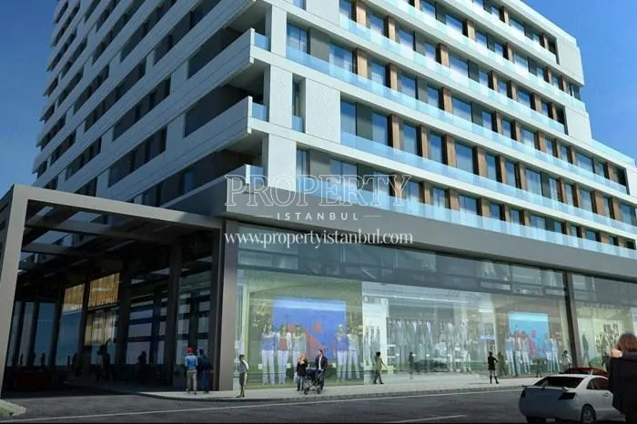 The shops on the ground floor of Ncadde Hayat Residence