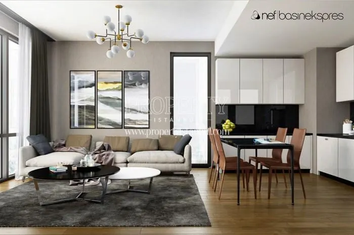 The sample apartment in Nef 36 Basinekspres