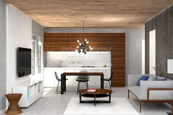 One of the living rooms in Nef Kagithane 08