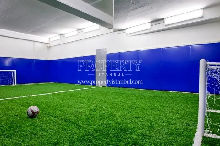 Indoor football field in the Nef Offices 09 Dort Levent building