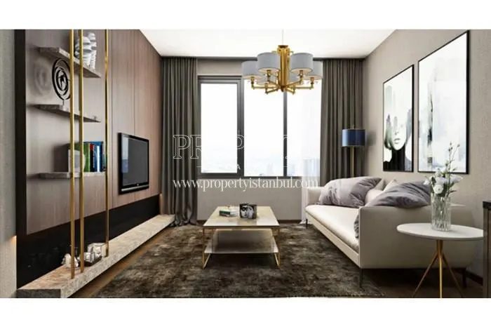 Small living room in Nef Point 05 Kagithane project
