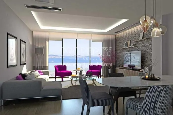 The living room with the sea view in Nest Dragos