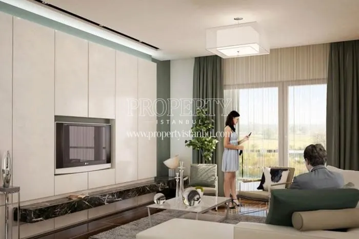 One of the living rooms in Nevsa Konaklari