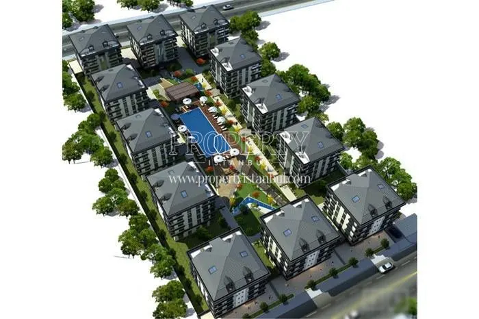 The panoramic view of the Nevsa Konaklari compound