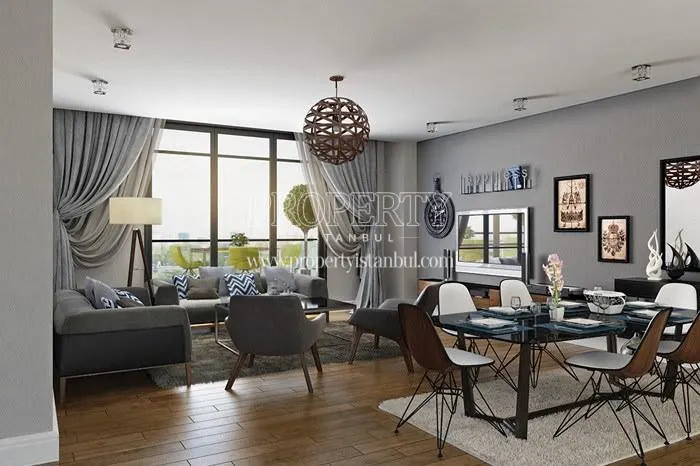One of the living rooms in New Nisantepe Cekmekoy