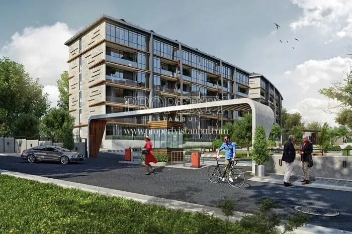 The entrance of the New Nisantepe Cekmekoy compound