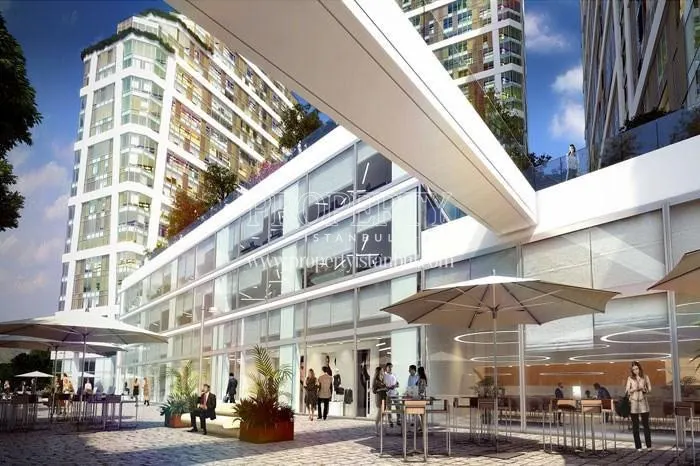 The shopping center in Newista Residence
