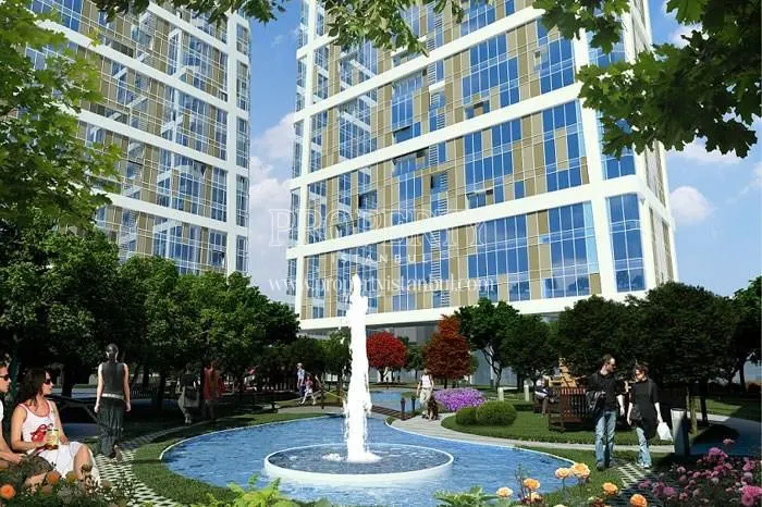Artificial waterfall in Newista Residence