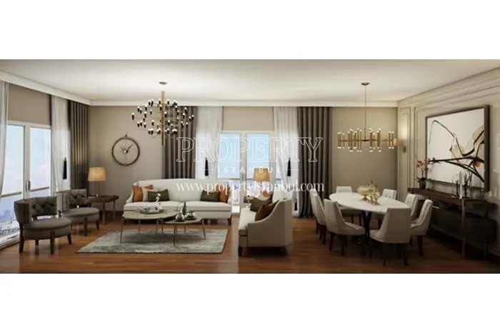One of the living rooms in Nidapark Basaksehir