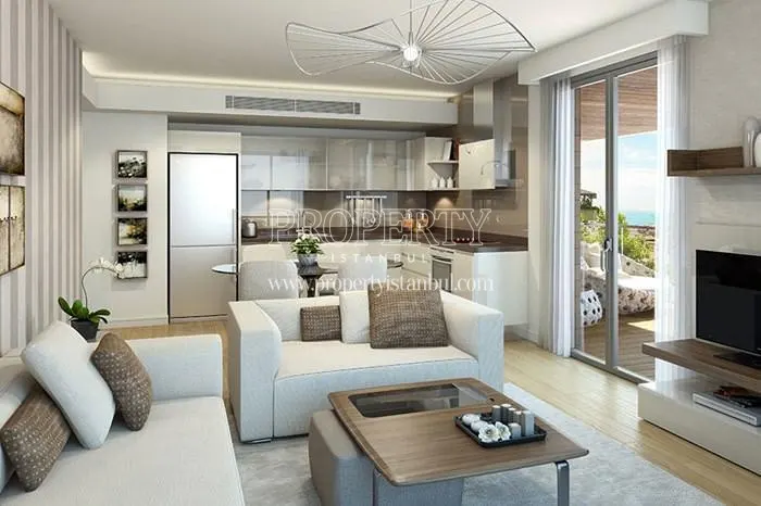 One of the living rooms in Nidapark Besiktas