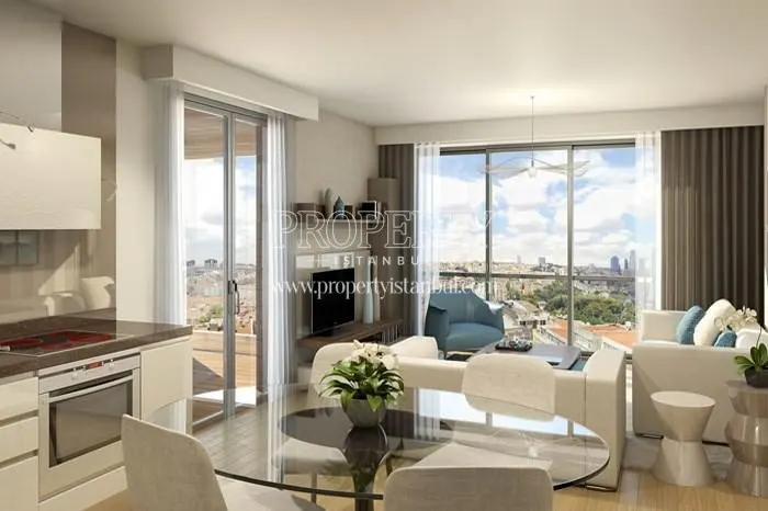 Small living room with the city view in Nidapark Besiktas