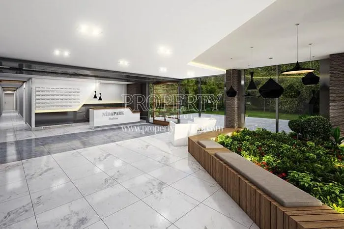 The lobby of the Nidapark Besiktas building