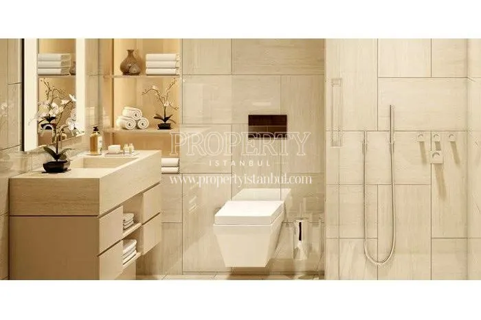 One of the bathrooms in Nidapark Bomonti